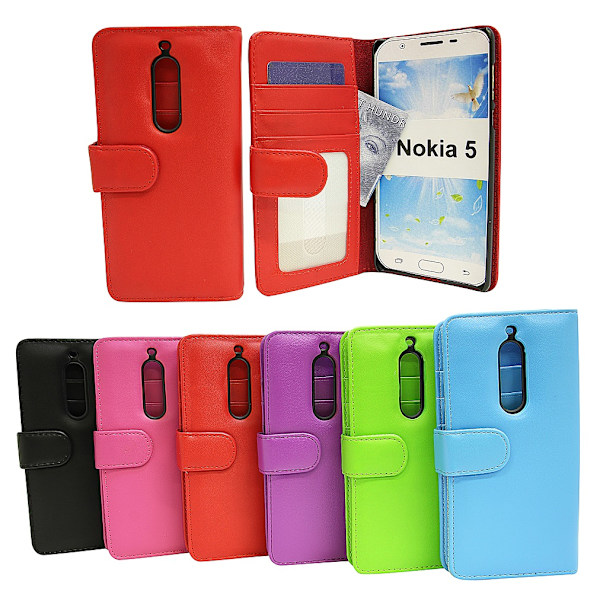 Plånboksfodral Nokia 5 Röd