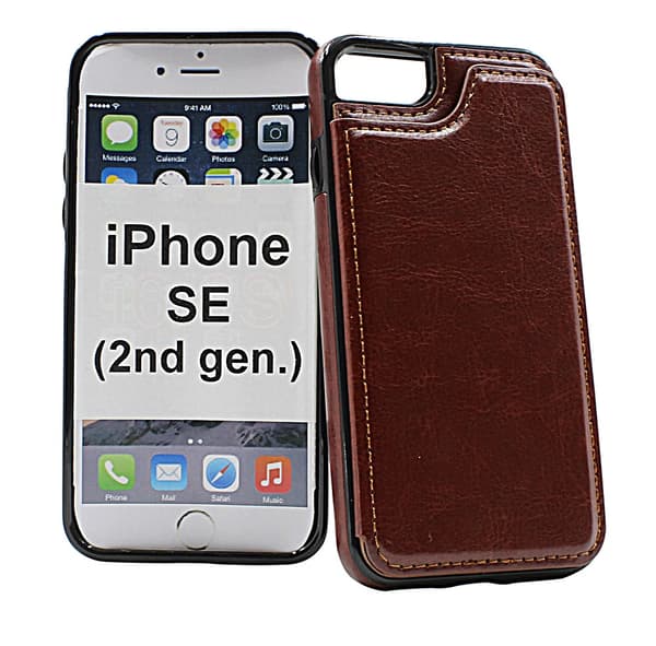 CardCase iPhone SE (2nd Generation) (Svart) Rose Gold
