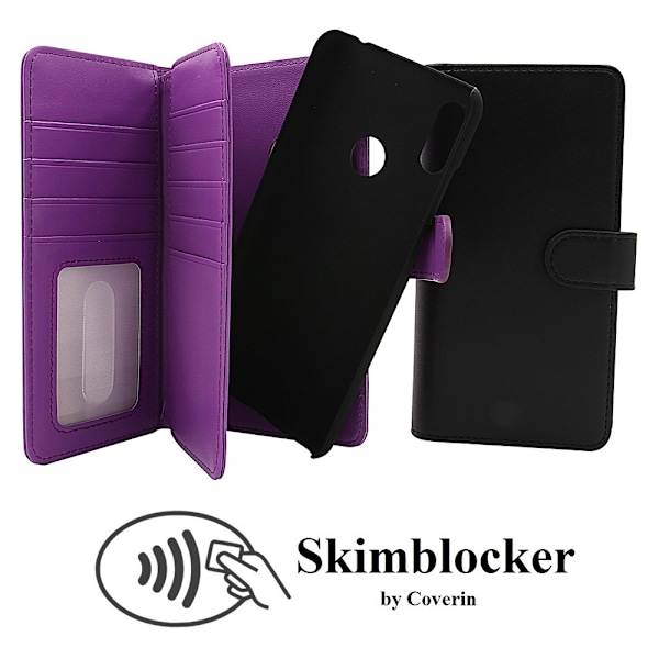 Skimblocker XL Magnet Wallet Huawei Y6s Lila