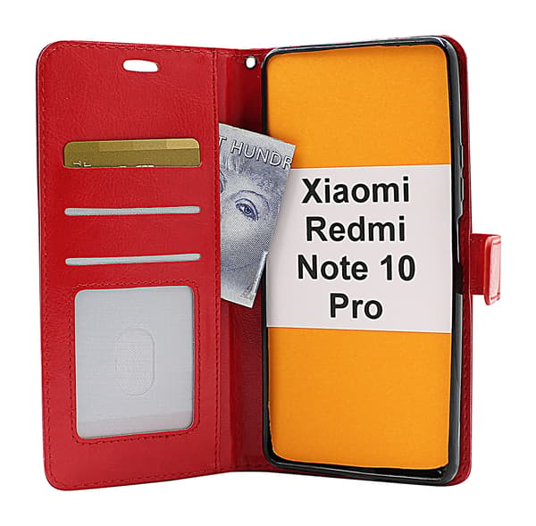 Crazy Horse Wallet Xiaomi Redmi Note 10 Pro Grön