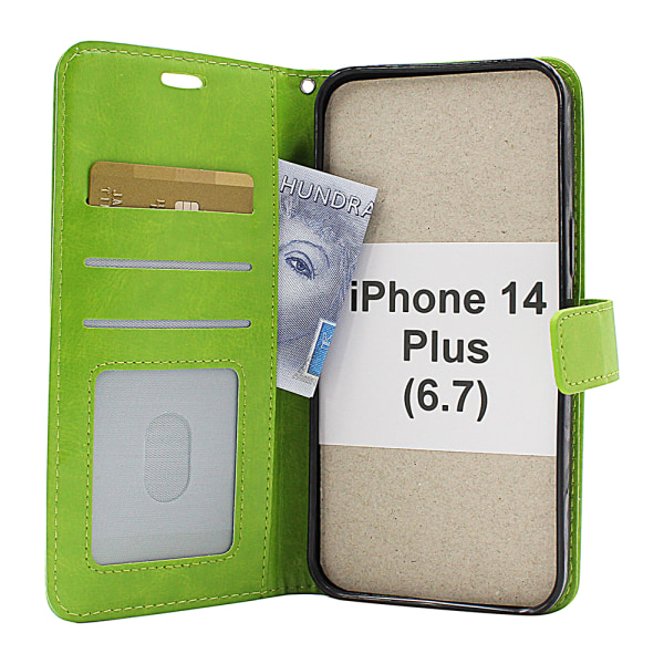 Crazy Horse Wallet iPhone 14 Plus (6.7) Svart