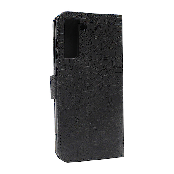 Flower Standcase Wallet Samsung Galaxy S21 FE 5G (SM-G990B) Aqua