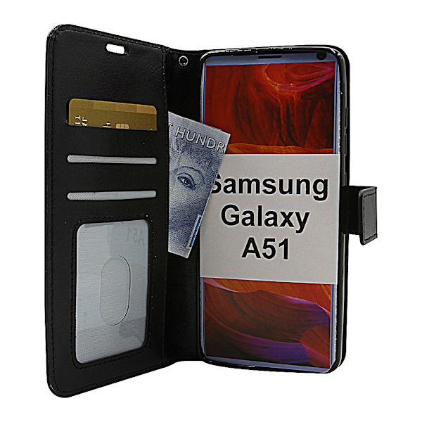 Crazy Horse Wallet Samsung Galaxy A51 (A515F/DS) Svart