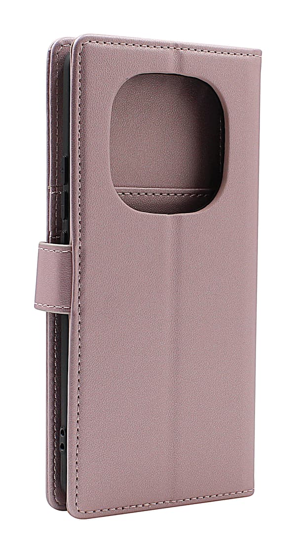 Skimblocker Xiaomi Redmi Note 14 Pro/14 Pro+ Plånboksfodral Brun