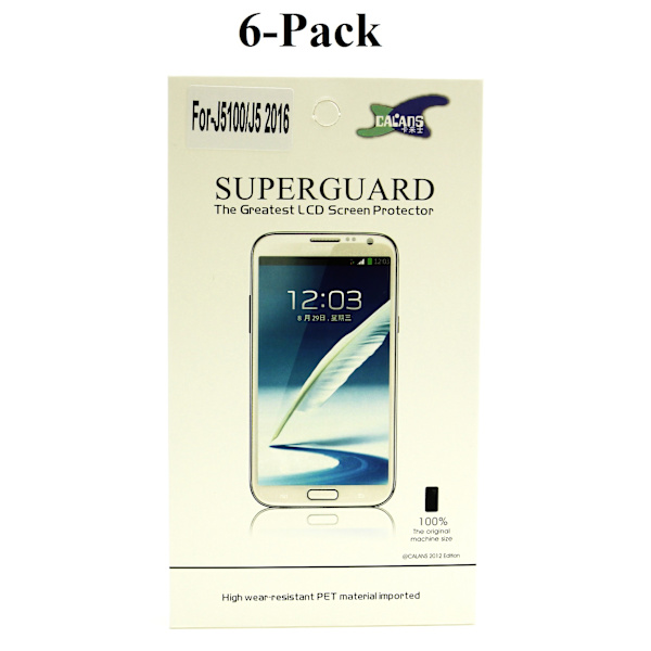 6-Pack Skärmskydd Samsung Galaxy J5 2016 (J510F)