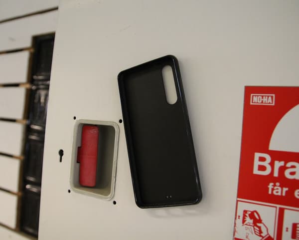 Skimblocker Magnet Wallet Huawei P30 Vit