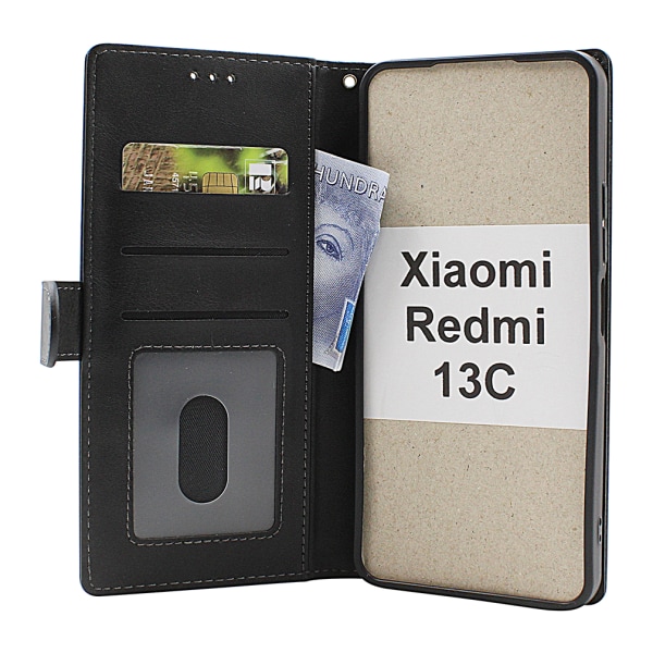 Zipper Standcase Wallet Xiaomi Redmi 13C Ljusrosa