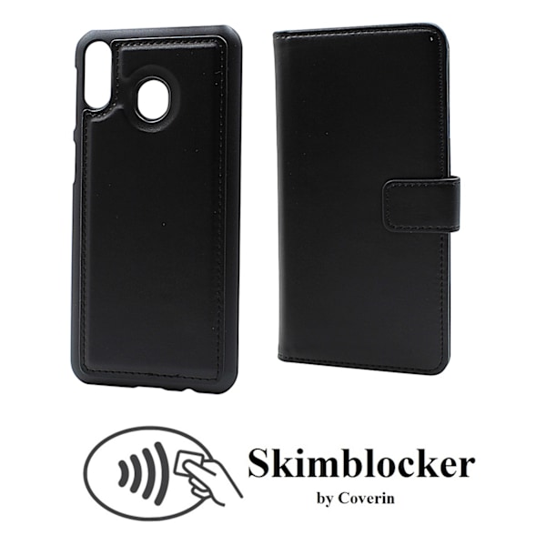 Skimblocker Magnet Wallet Samsung Galaxy M20 (M205F) Svart