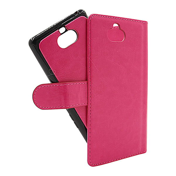 Crazy Horse XL Magnet Wallet Sony Xperia 10 Hotpink