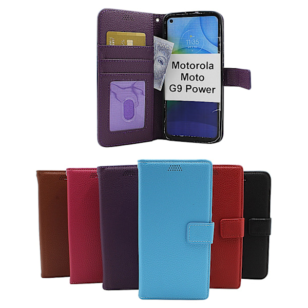 New Standcase Wallet Motorola Moto G9 Power Brun