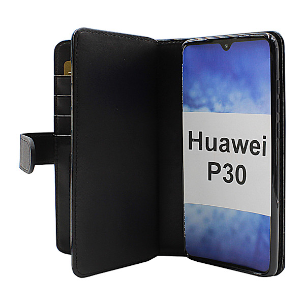 Skimblocker XL Wallet Huawei P30 (ELE-L29) (Svart)