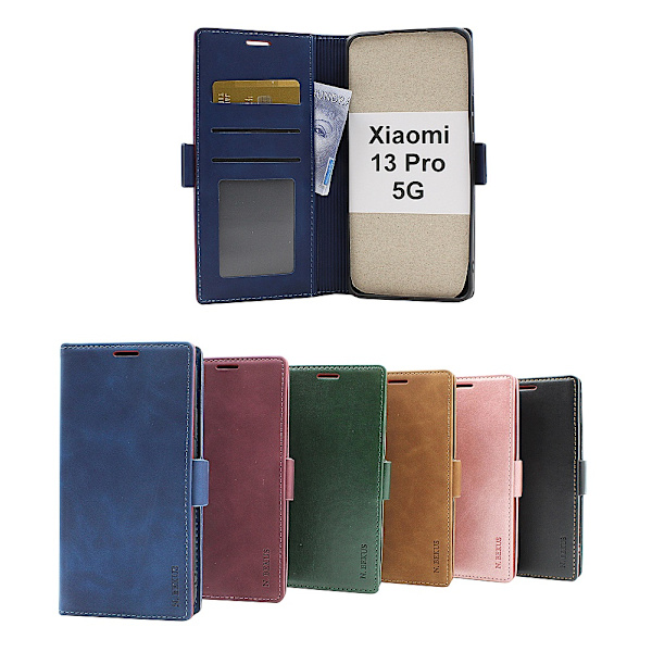 Lyx Standcase Wallet Xiaomi 13 Pro 5G Marinblå