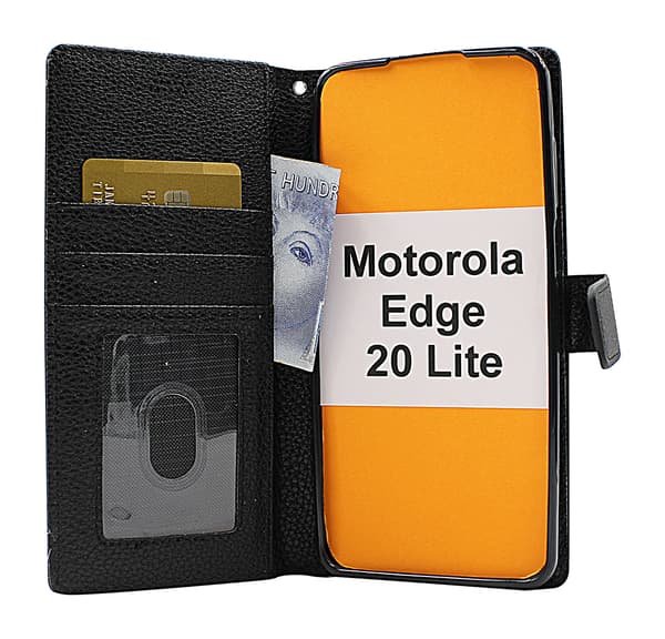 New Standcase Wallet Motorola Edge 20 Lite Brun