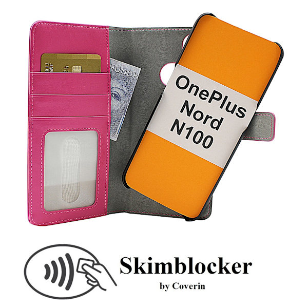 Skimblocker Magnet Fodral OnePlus Nord N100 Svart