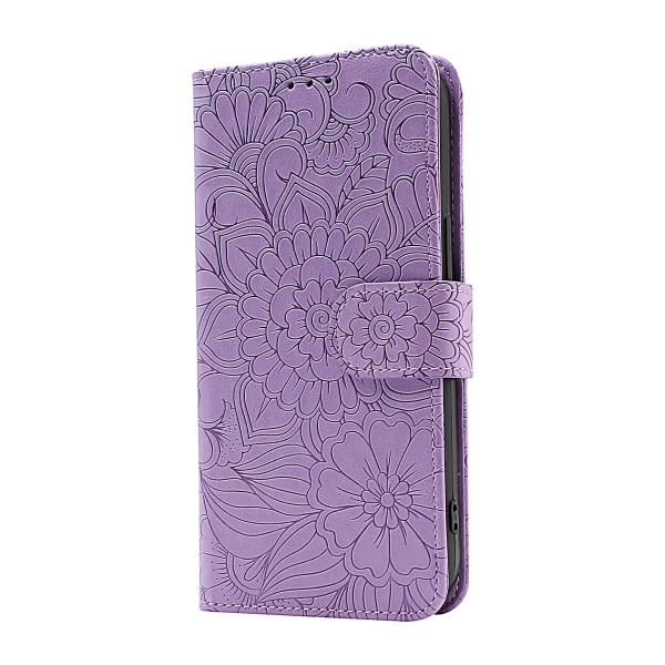 Flower Standcase Wallet iPhone 13 (6.1) Aqua