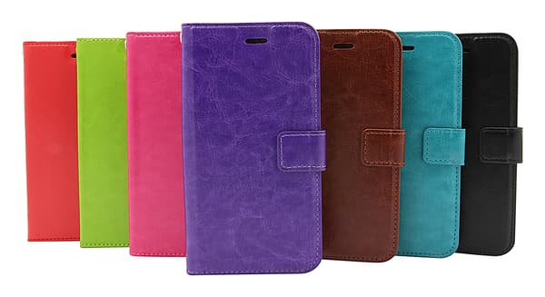 Crazy Horse Wallet Huawei Y5 2019 Turkos