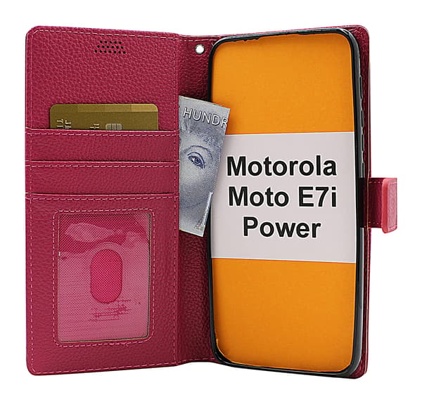 New Standcase Wallet Motorola Moto E7i Power Brun