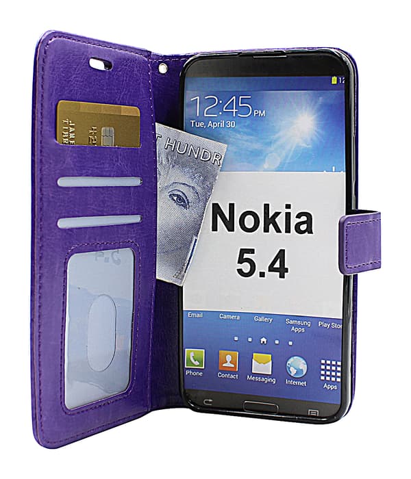 Crazy Horse Wallet Nokia 5.4 Brun