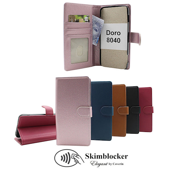 Skimblocker Doro 8040 Plånboksfodral Petrol