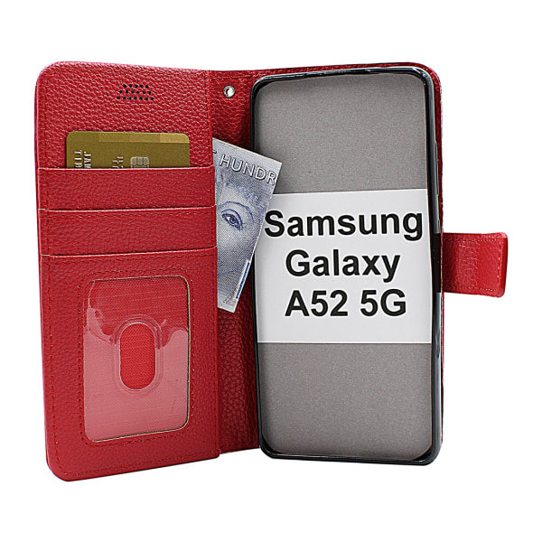 New Standcase Wallet Samsung Galaxy A52 5G (A525F / A526B) Brun