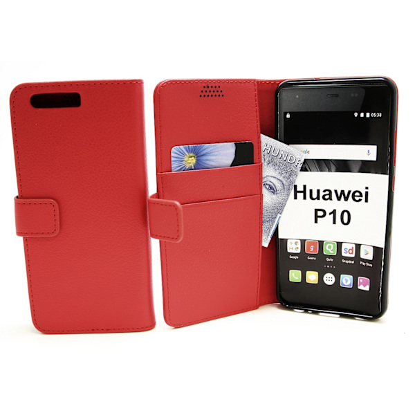 Standcase Wallet Huawei P10 (VTR-L09) Röd