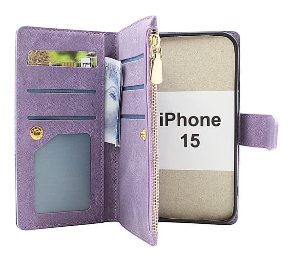 XL Standcase Lyxfodral iPhone 15 Lila