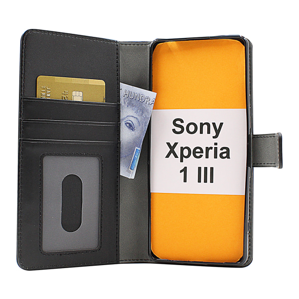 Skimblocker Magnet Fodral Sony Xperia 1 III (XQ-BC52) Svart
