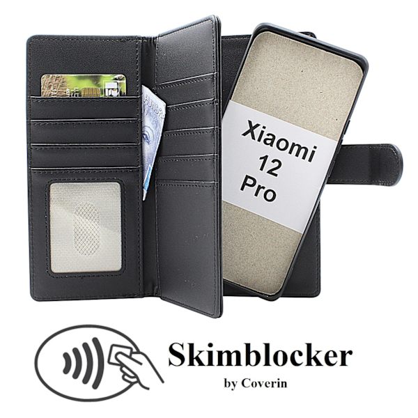 Skimblocker Xiaomi 12 Pro XL Magnet Plånboksfodral