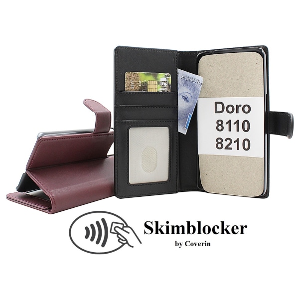 Skimblocker Doro 8110 / 8210 Plånboksfodral Lila