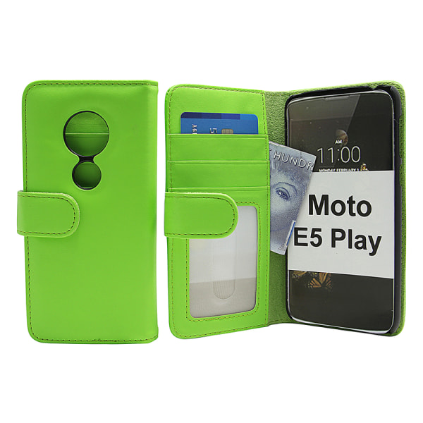 Skimblocker Plånboksfodral Motorola Moto E5 Play Grön