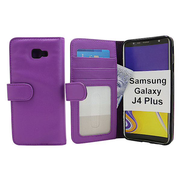 Skimblocker Plånboksfodral Samsung Galaxy J4 Plus (J415FN) Lila