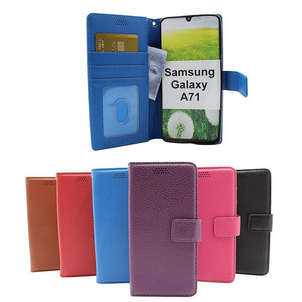 New Standcase Wallet Samsung Galaxy A71 (A715F/DS) Svart