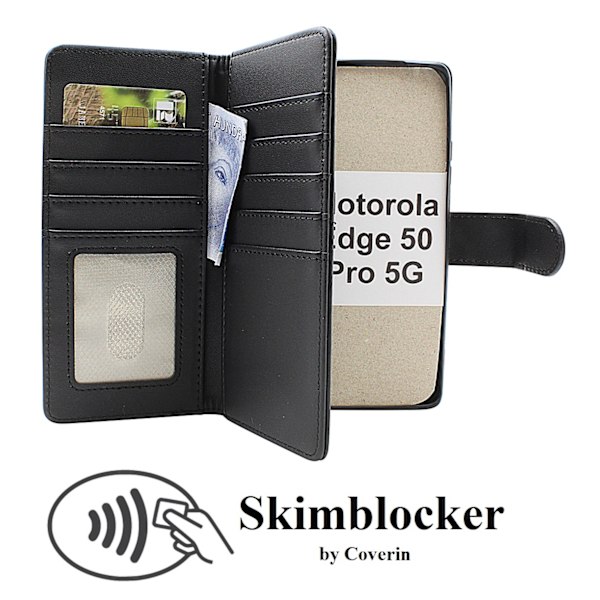 Skimblocker Motorola Edge 50 Pro 5G XL Plånboksfodral