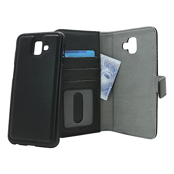 Skimblocker Magnet Wallet Samsung Galaxy J6 Plus (J610FN/DS) Svart