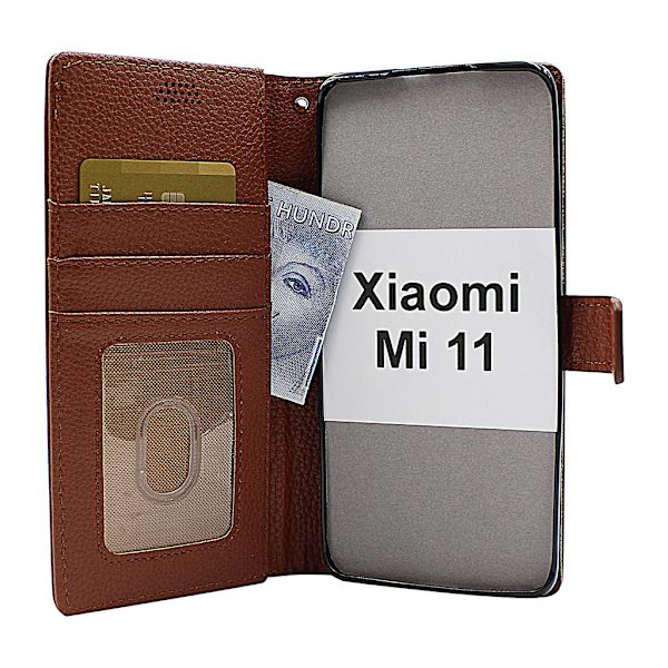 New Standcase Wallet Xiaomi Mi 11 Brun