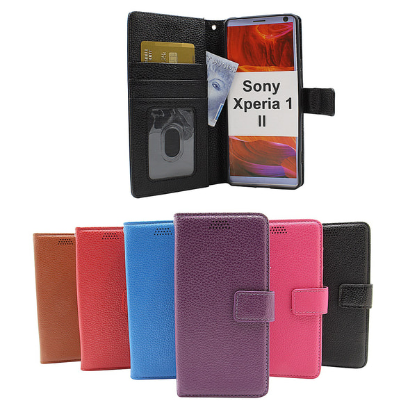 New Standcase Wallet Sony Xperia 1 II (XQ-AT51) Svart