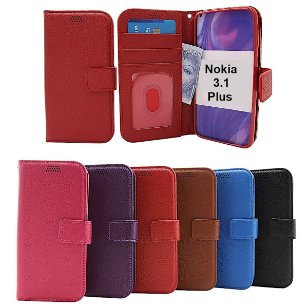New Standcase Wallet Nokia 3.1 Plus Lila