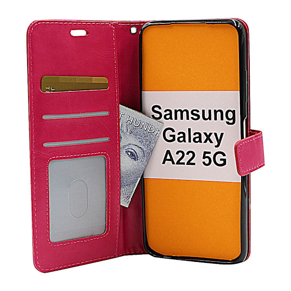 Crazy Horse Wallet Samsung Galaxy A22 5G (SM-A226B) Grön