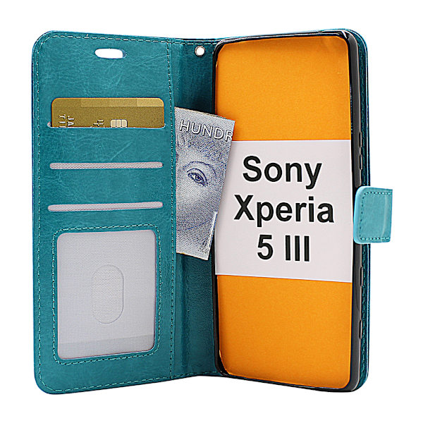 Crazy Horse Wallet Sony Xperia 5 III (XQ-BQ52) Svart