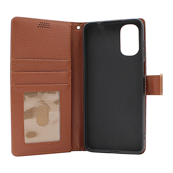 New Standcase Wallet Motorola Moto G22 Brun