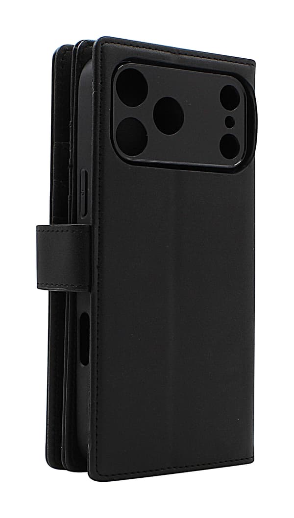 Skimblocker iPhone 17 Pro Max XL Magnet Plånboksfodral Mörkblå
