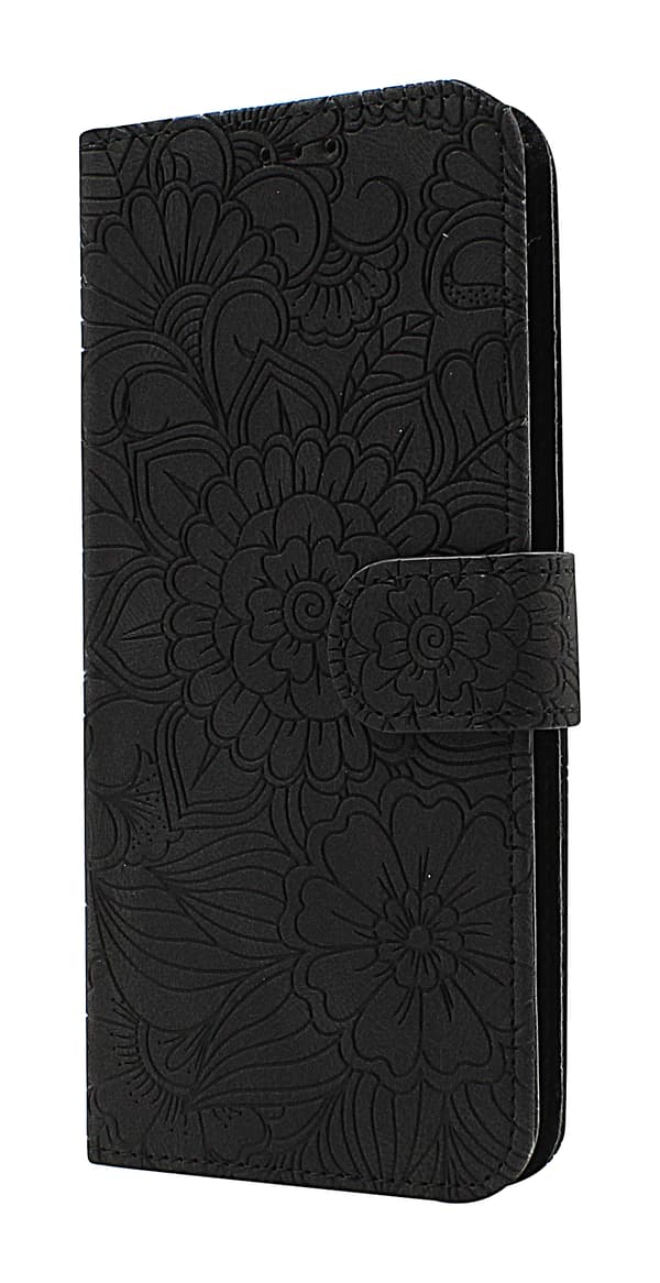 Flower Standcase Wallet Samsung Galaxy A14 5G Blå
