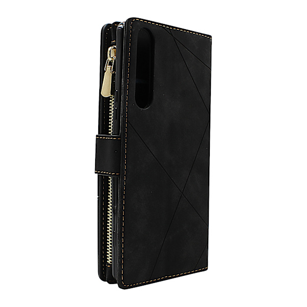 XL Standcase Lyxfodral Sony Xperia 1 II (XQ-AT51 / XQ-AT52) Vinröd