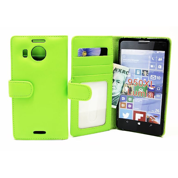 Plånboksfodral Microsoft Lumia 950 XL Grön