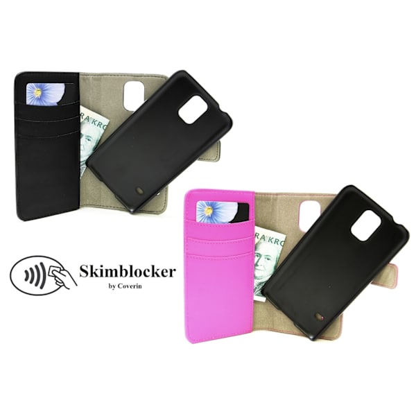 Skimblocker Magnet Wallet Samsung Galaxy S5 / S5 Neo Svart