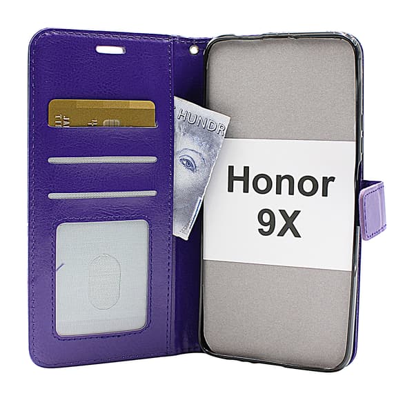 Crazy Horse Wallet Honor 9X Grön