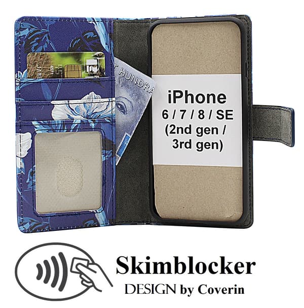 Skimblocker iPhone 6/7/8/SE (2nd/3rd Gen.) Magnetfodral