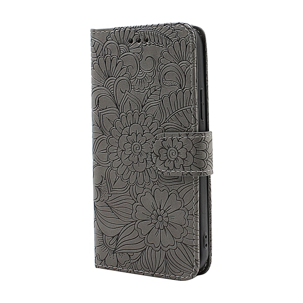 Flower Standcase Wallet iPhone 12 / 12 Pro (6.1) Lila