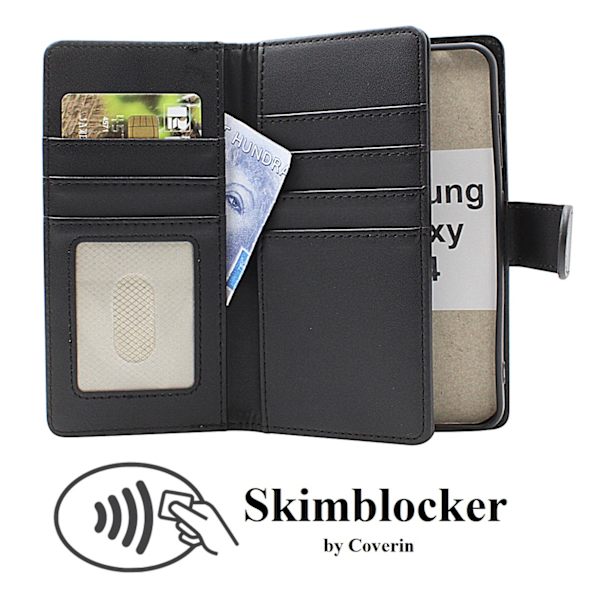 Skimblocker Samsung Galaxy S24 5G XL Plånboksfodral Svart
