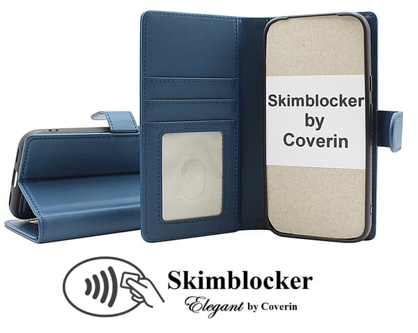Skimblocker iPhone 16 Pro Max Plånboksfodral Svart